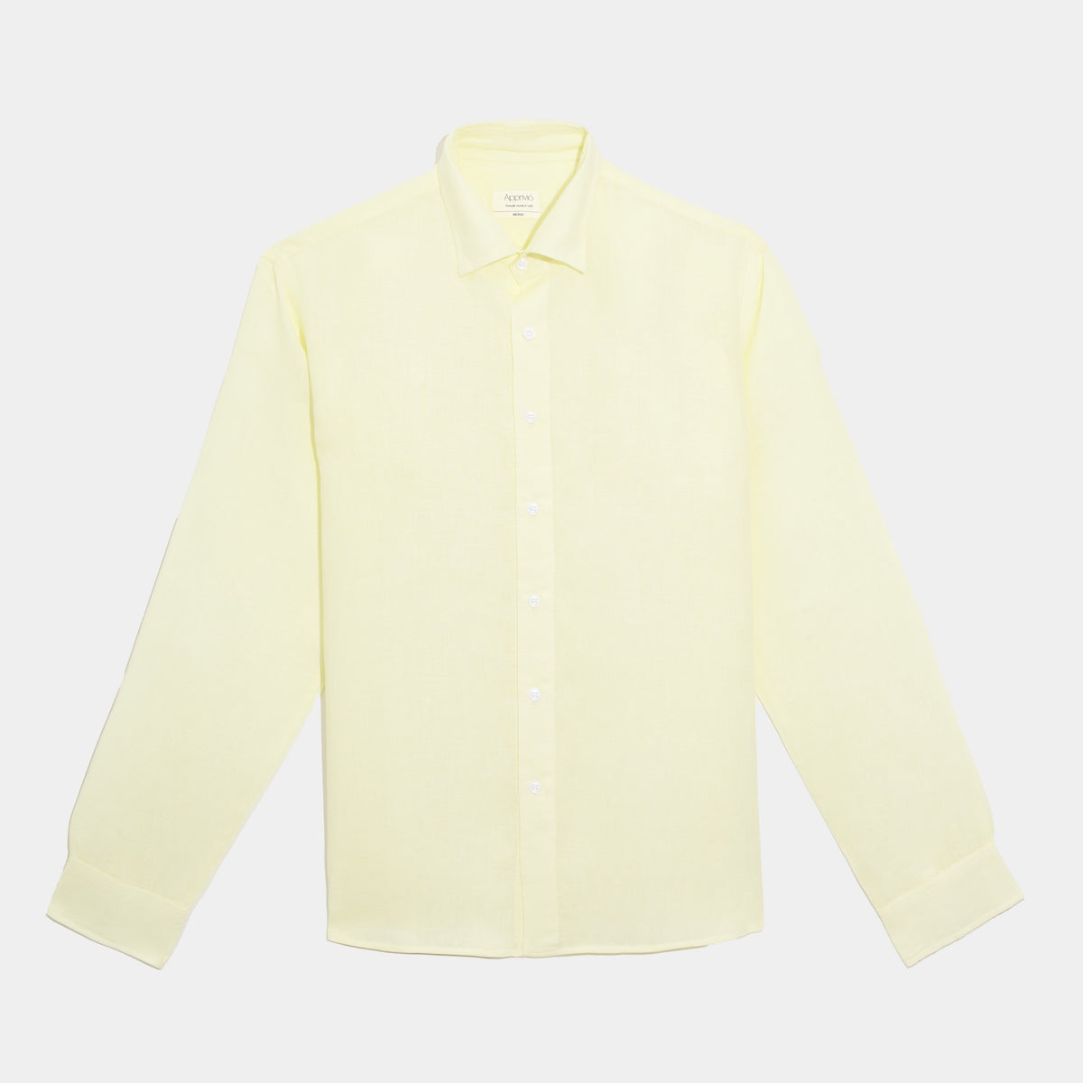Laguna Linen Shirt – Light Yellow by Apprivió