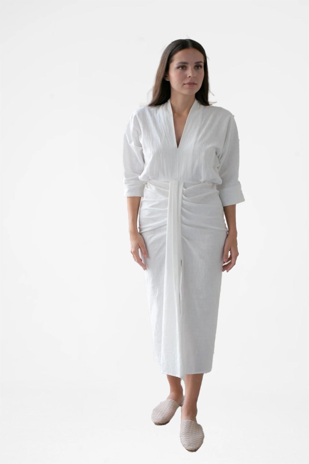 Bali Jersey Wrap Maxi Dress – Mint Green by Cecile Hob
