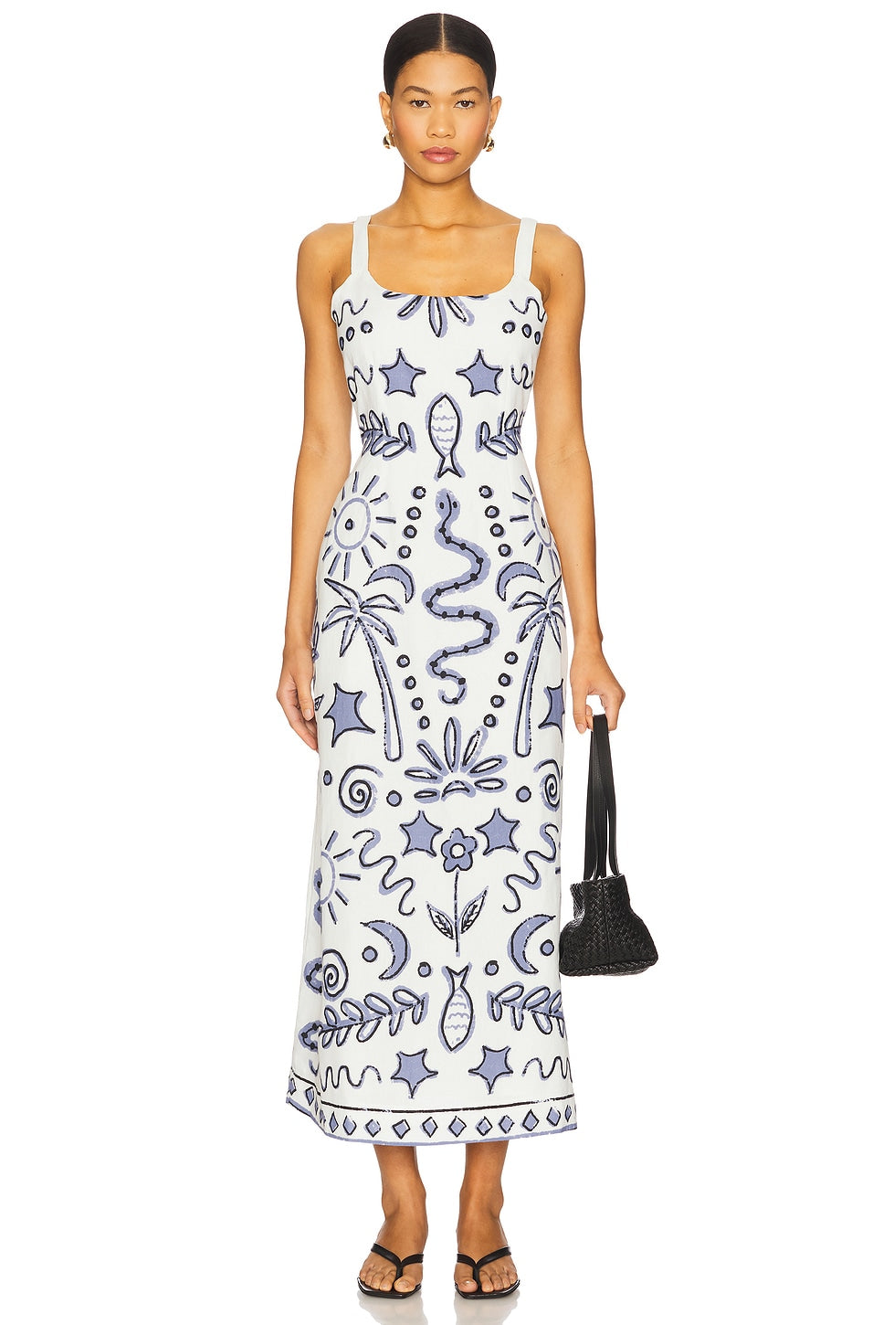 Shelly Ankle Dress – Verona Print by Cleobella