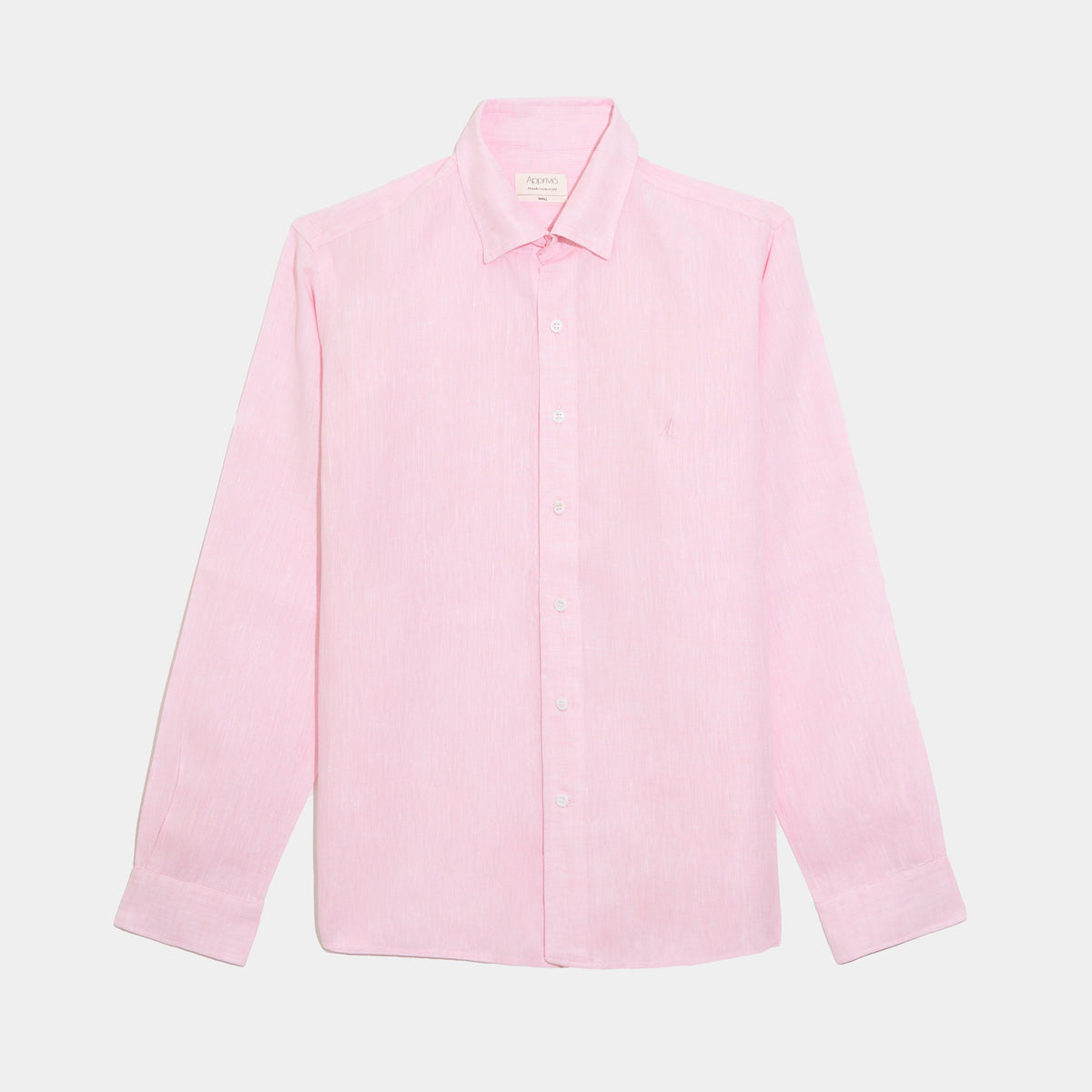 Coral Linen Shirt – Light Pink by Apprivió