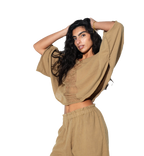Bora Bora Knitted Top & Pants Set – Off White by Cecile Hob