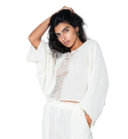 Bora Bora Knitted Top & Pants Set – Off White by Cecile Hob