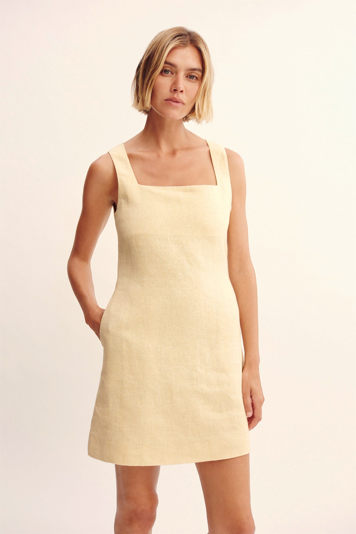 ALICE MINI DRESS - DUSTY CITRON