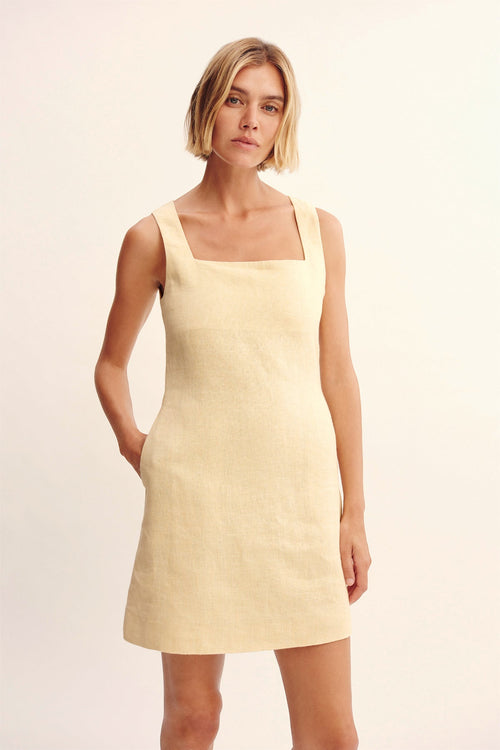 ALICE MINI DRESS - DUSTY CITRON