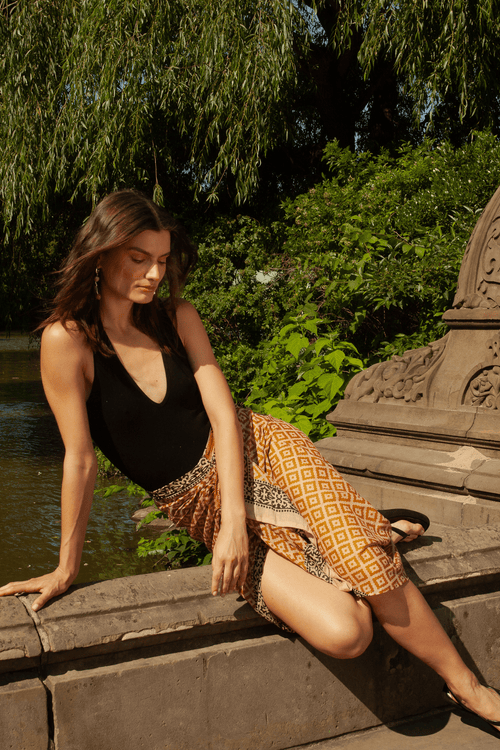 Ashi II Ruffle Pareo Skirt by Guadalupe Design