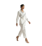 Safari Linen Jacket & Pants Set – Pink by Cecile Hob