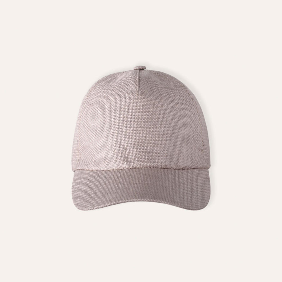 Raffia Baseball Cap – Pink by Kampos