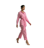 Safari Linen Jacket & Pants Set – Pink by Cecile Hob