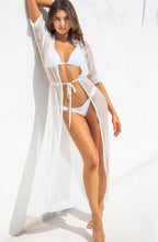 Angel Divina Long Crinkle Cover-Up – White by Dolcessa