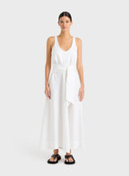 Delphi Scoop-Neck Maxi Dress – White by Bondi Born