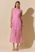 Iris Textured Sleeveless Maxi Dress