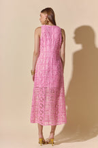 Iris Textured Sleeveless Maxi Dress