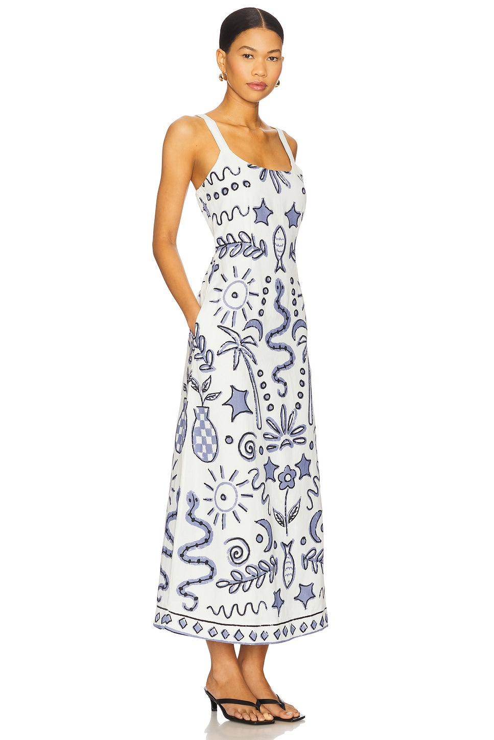 Cleobella Shelly Ankle Dress in Verona Print Maxi