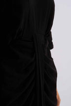 Bali Jersey Wrap Maxi Dress – Brown by Cecile Hob
