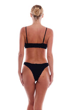 Cyprus Scalloped Bralette Bikini Top with Cheeky Bottom Set