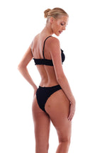 Cyprus Scalloped Bralette Bikini Top with Cheeky Bottom Set