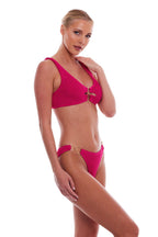 Doha Scoop Neck And Dubai Gold Multi-Ring Bikini SET