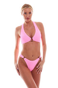 Milan Tortoise Ring Halter One Size Bikini TOP ONLY