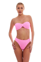 Palma Bandeau Bow Classic One-Size Stretch Bikini Top - No Padding
