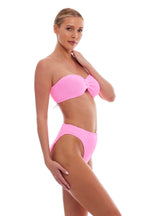 Palma Bandeau Bow Classic One-Size Stretch Bikini Top - No Padding