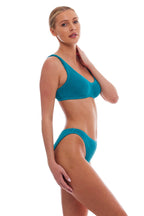 Essential Barcelona Full Coverage Mid-Rise Bikini Bottom for Beachwear