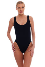 Marbella Classic One Size One Piece Swimsuit Scoop Neck