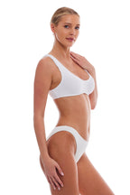 Essential Barcelona Full Coverage Mid-Rise Bikini Bottom for Beachwear