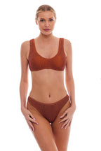 Essential Barcelona Full Coverage Mid-Rise Bikini Bottom for Beachwear
