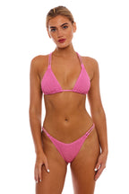 Sydney Gold Chain Cheeky One-Size Bikini Bottom with Side Chains
