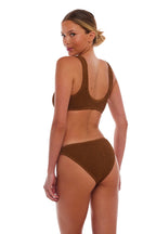 Essential Barcelona Full Coverage Mid-Rise Bikini Bottom for Beachwear