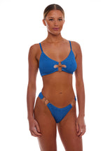 Dubai Gold Ring Bralette Bikini Set One Size Stretchy Fit