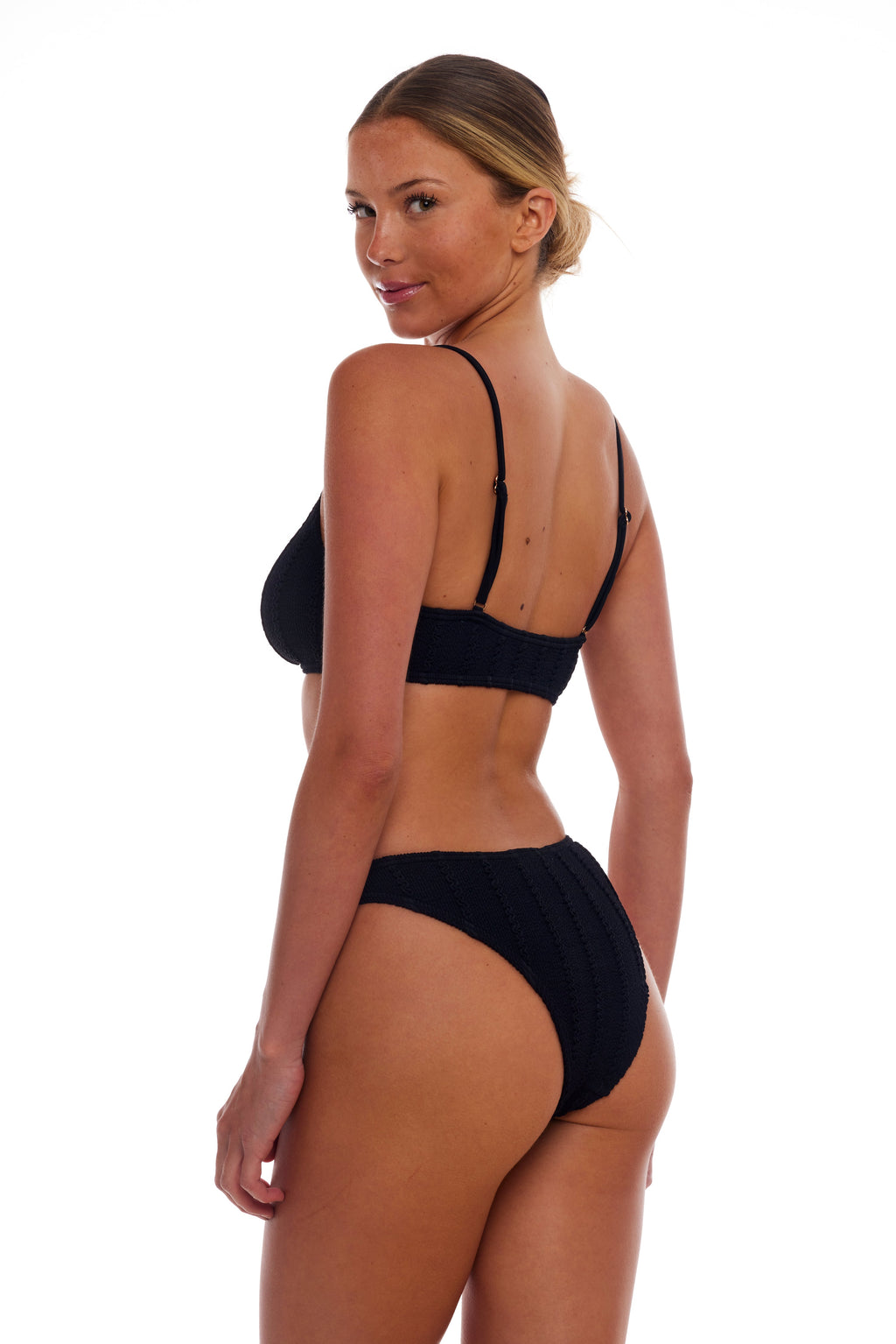 Dubai Gold Ring Bralette Bikini Set One Size Stretchy Fit