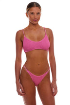 Bondi Gold Chain Bralette Bikini Top One-Size Luxe Straps