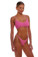 Bondi Gold Chain Bralette Bikini Top One-Size Luxe Straps