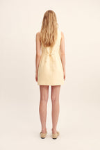 EMMA BUTTON DOWN DRESS - DUSTY CITRON