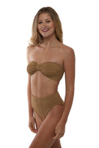 Palma Bandeau Bow Classic One-Size Stretch Bikini Top - No Padding