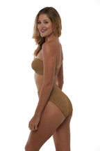 Palma Bandeau Bow Classic One-Size Stretch Bikini Top - No Padding