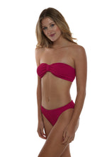 Palma Bandeau Bow Classic One-Size Stretch Bikini Top - No Padding