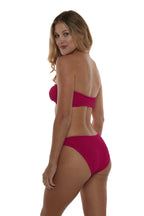 Palma Bandeau Bow Classic One-Size Stretch Bikini Top - No Padding