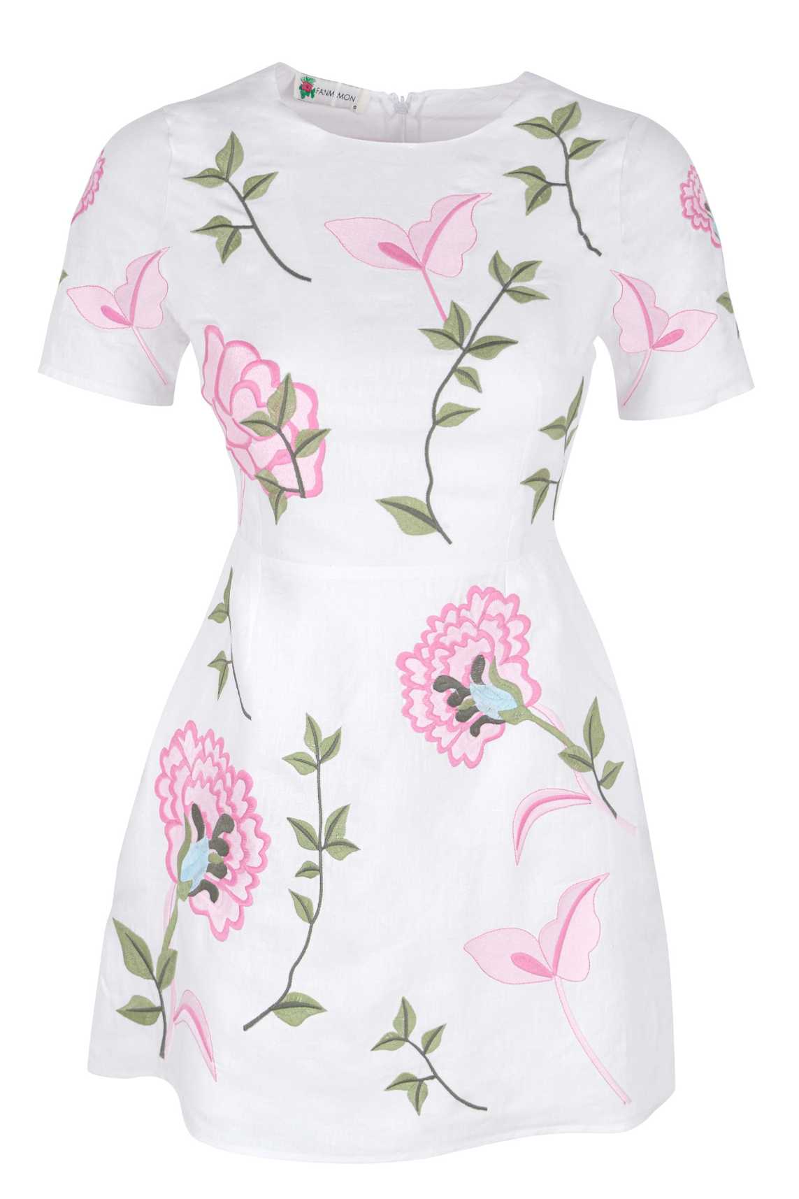 Grace Dress Floral Embroidered Cotton Mini Dress Bridal Ready