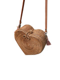 Heart Rattan Crossbody Bag by OhSun