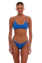 Bondi Gold Chain Bralette Bikini Top One-Size Luxe Straps