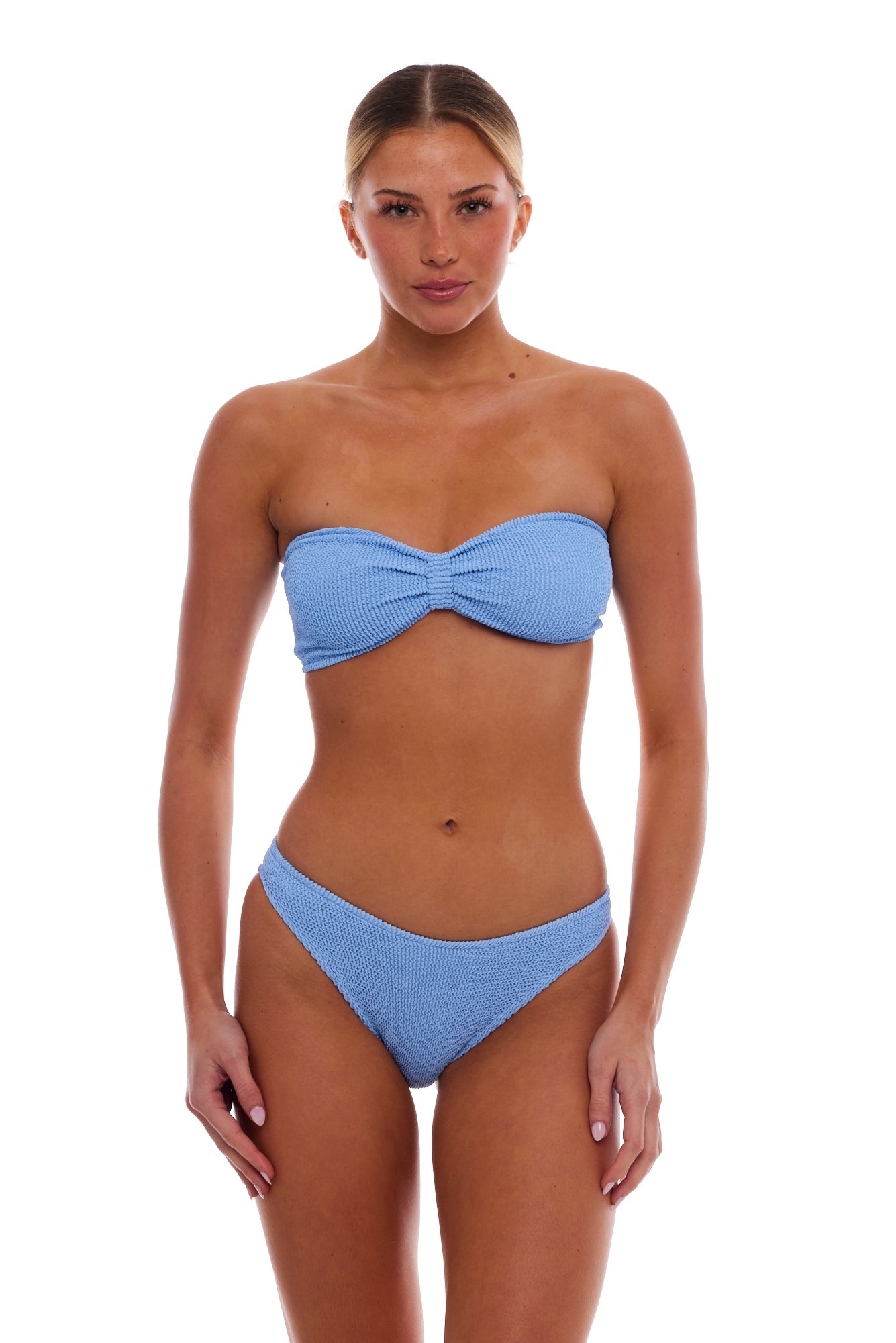 Palma Bandeau Bow Classic One-Size Stretch Bikini Top - No Padding