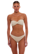 Palma Bandeau Bow Classic One-Size Stretch Bikini Top - No Padding