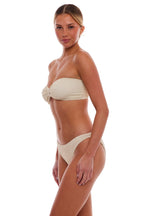 Palma Bandeau Bow Classic One-Size Stretch Bikini Top - No Padding