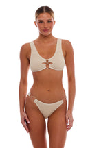 Doha Scoop Neck And Dubai Gold Multi-Ring Bikini SET