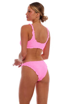 Bermuda Scalloped Scoop-Neck Bikini Top and Bermuda Scalloped Bikini Bottom by Love and Bikinis