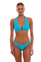 Milan Tortoise Ring Halter One Size Bikini TOP ONLY