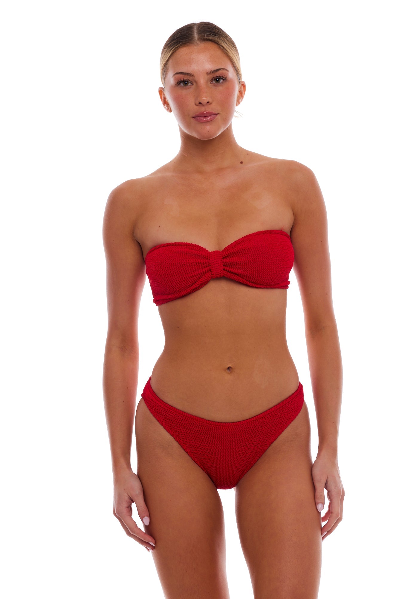 Palma Bandeau Bow Classic One-Size Stretch Bikini Top - No Padding