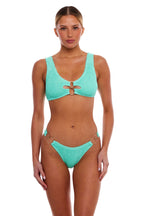 Doha Scoop Neck And Dubai Gold Multi-Ring Bikini SET